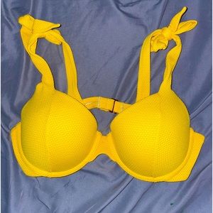 Yellow bathing suit top